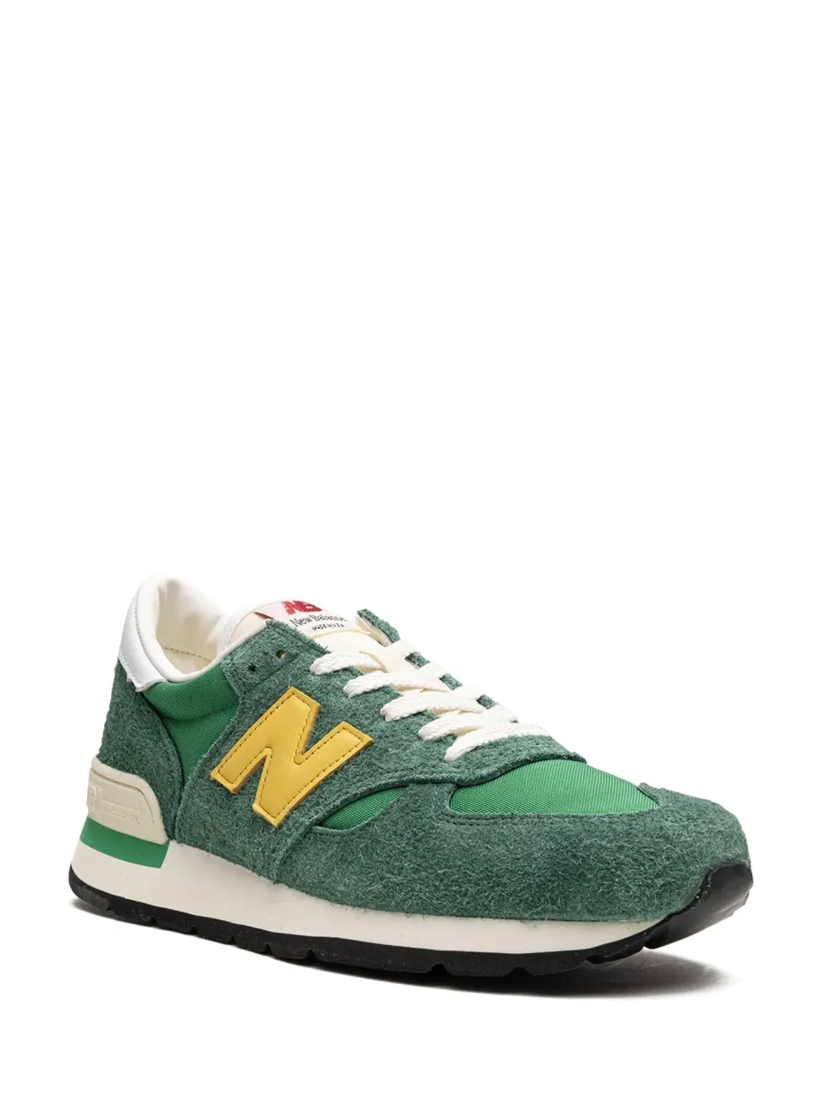 New Balance 990 V1 グリーン/ゴールド スニーカー - 画像2
