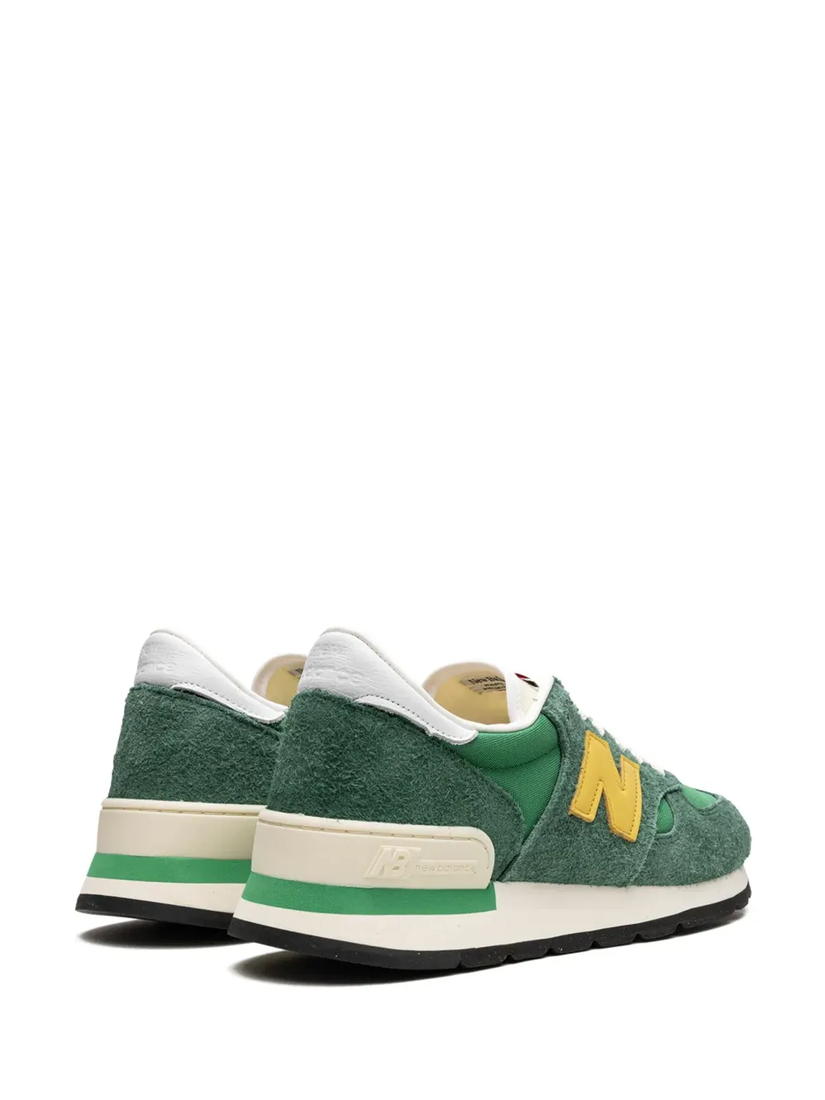 New Balance 990 V1 グリーン/ゴールド スニーカー - 画像3