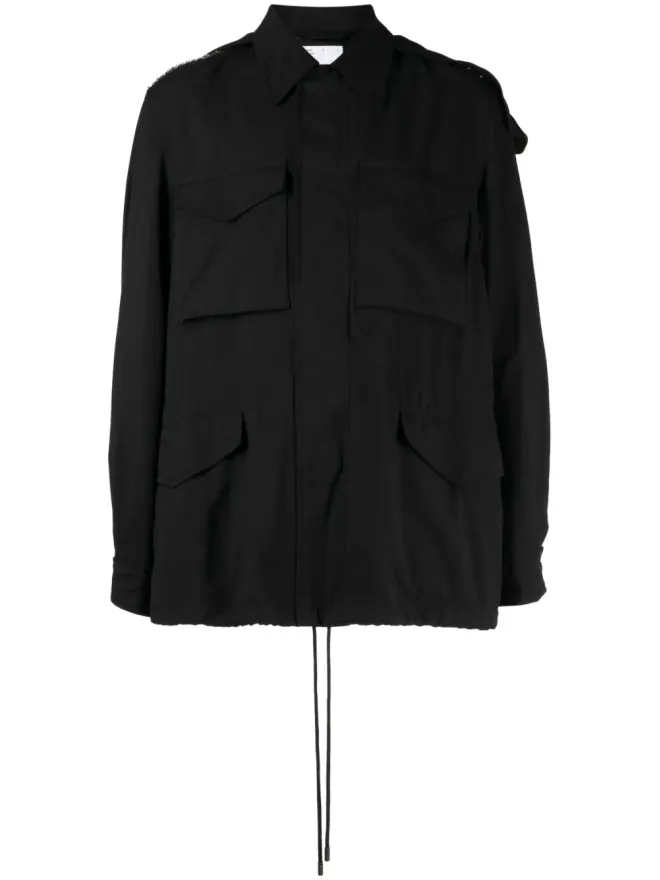 4SDESIGNS 4SDESIGNS コントラストパネルディテールジャケットの商品画像