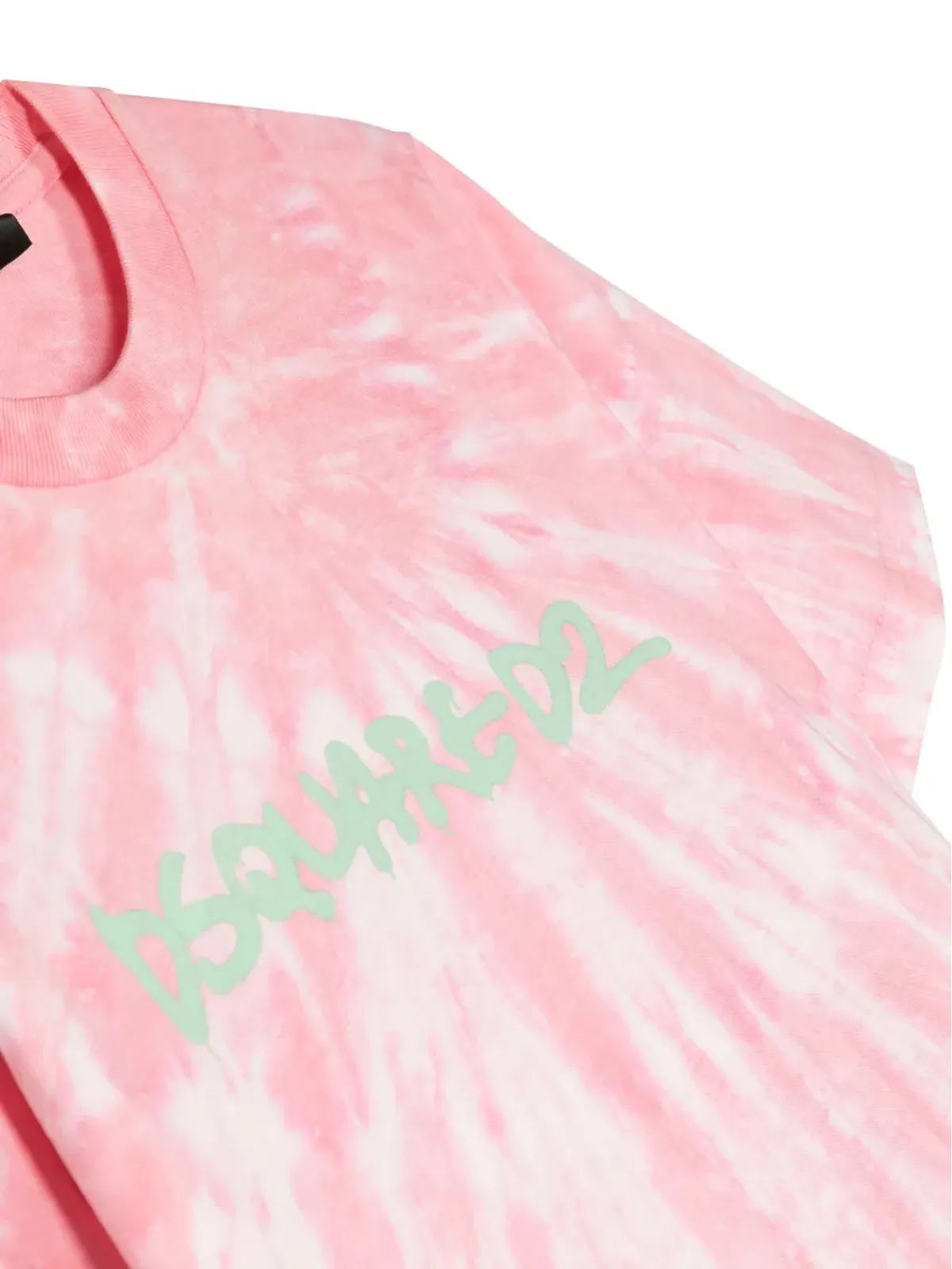 DSQUARED2 KIDS ロゴプリント タイダイ コットンTシャツ - 画像3