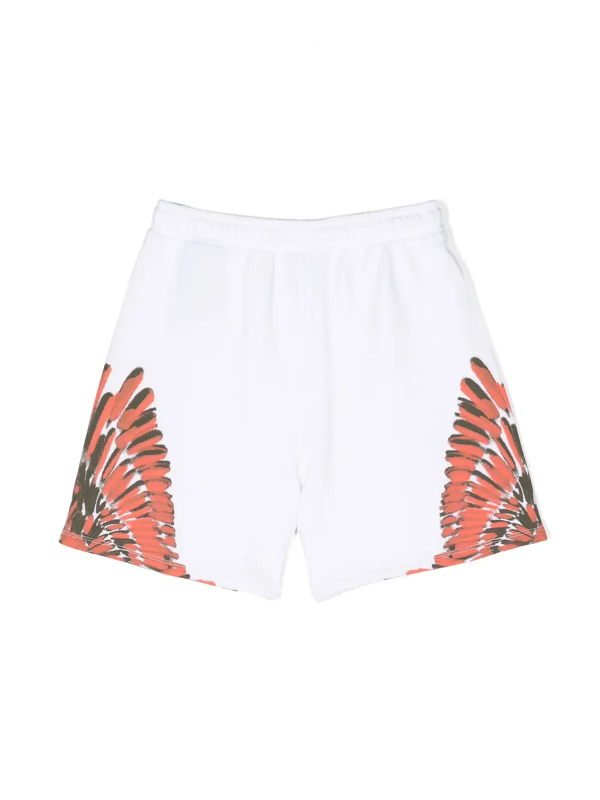 COUNTY OF MILAN KIDS Wingsプリント コットン トラックショーツ - White - 画像2
