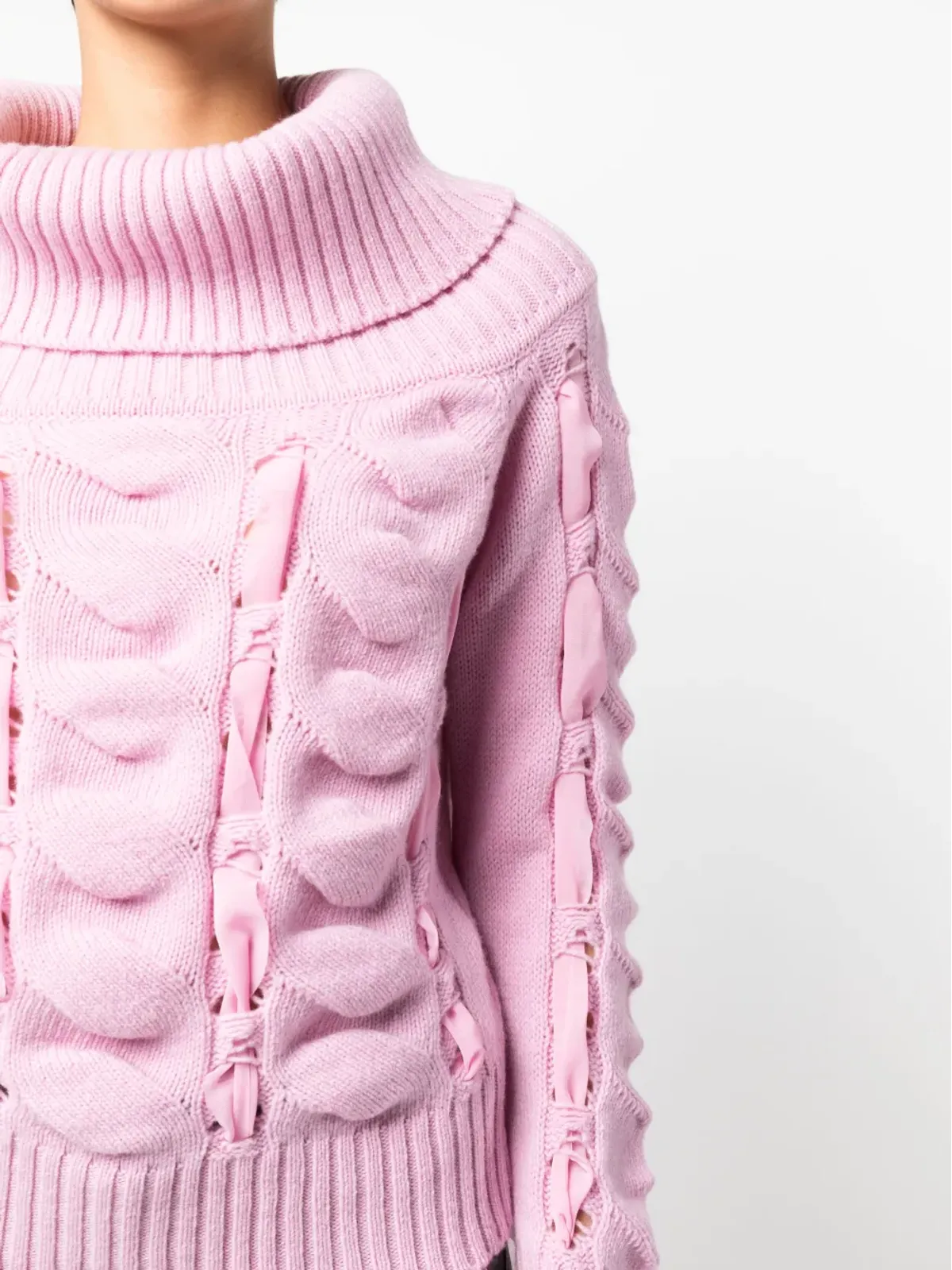Blumarine オフショルダージャンパー - 画像5