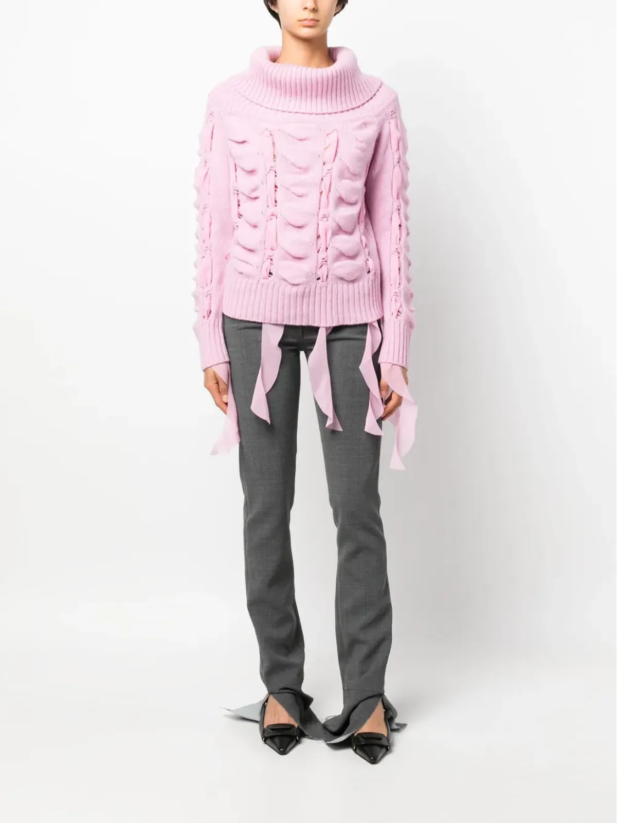 Blumarine オフショルダージャンパー - 画像2