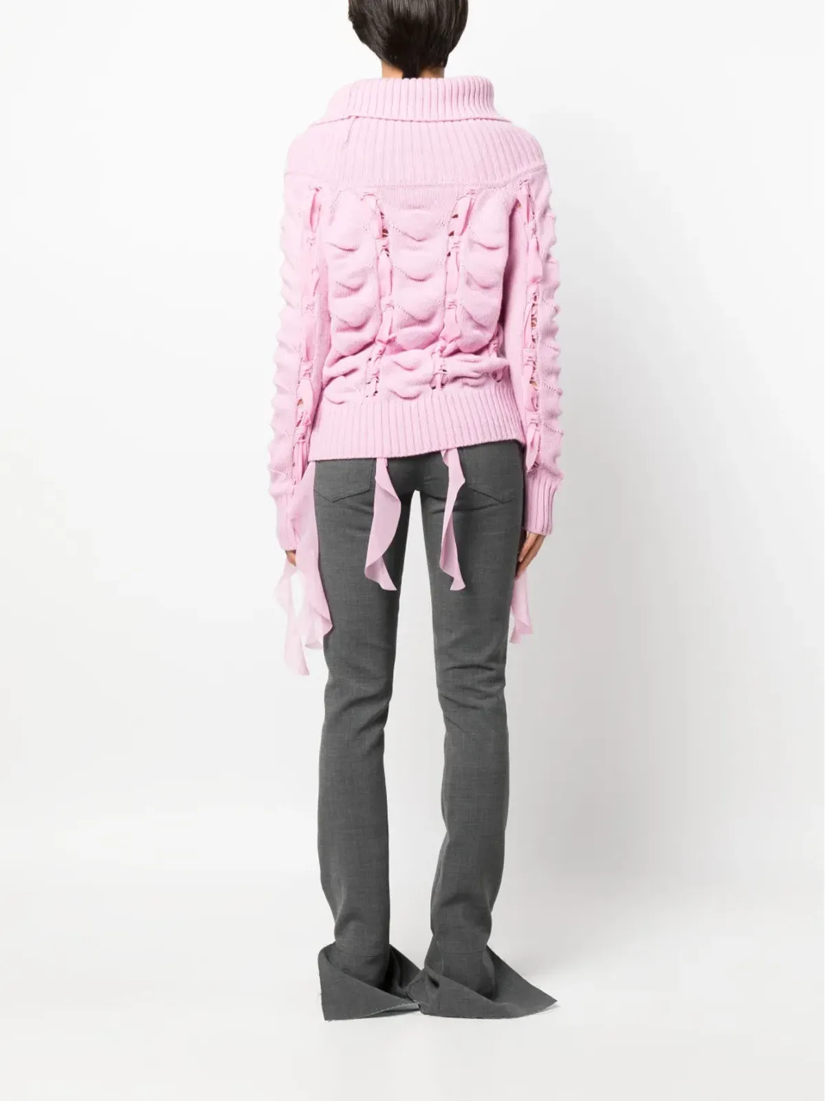 Blumarine オフショルダージャンパー - 画像4