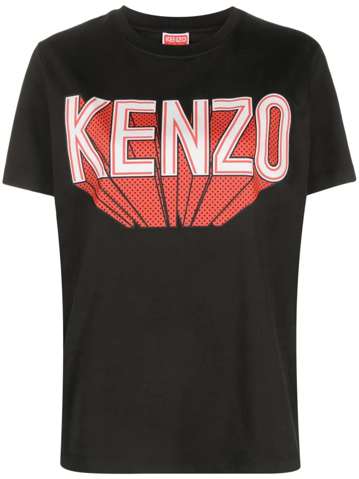 Kenzo ロゴプリント半袖Tシャツ - ブラック - 画像1