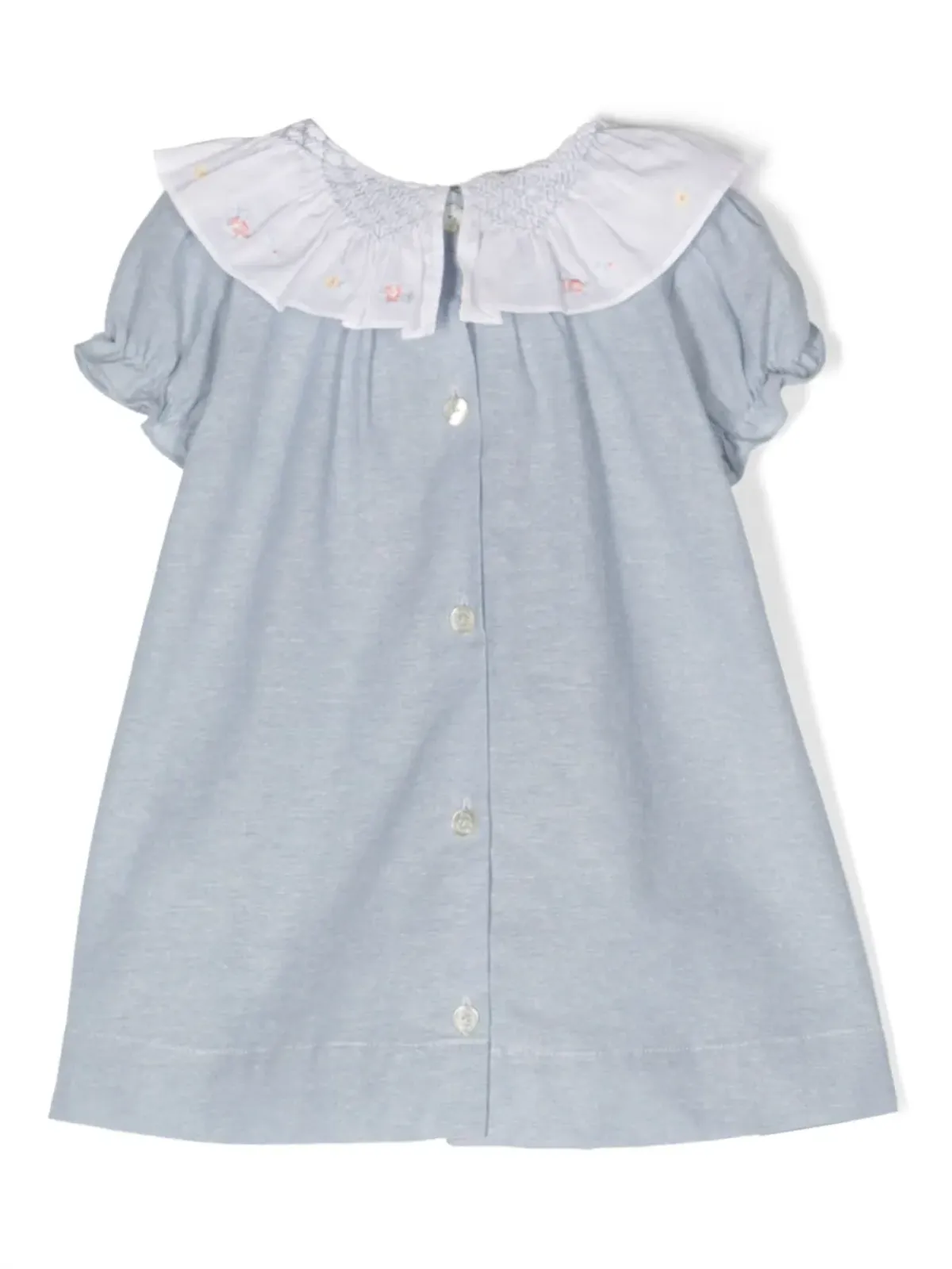 Tartine Et Chocolat embroidered-collar cotton dress - Blue - 画像2