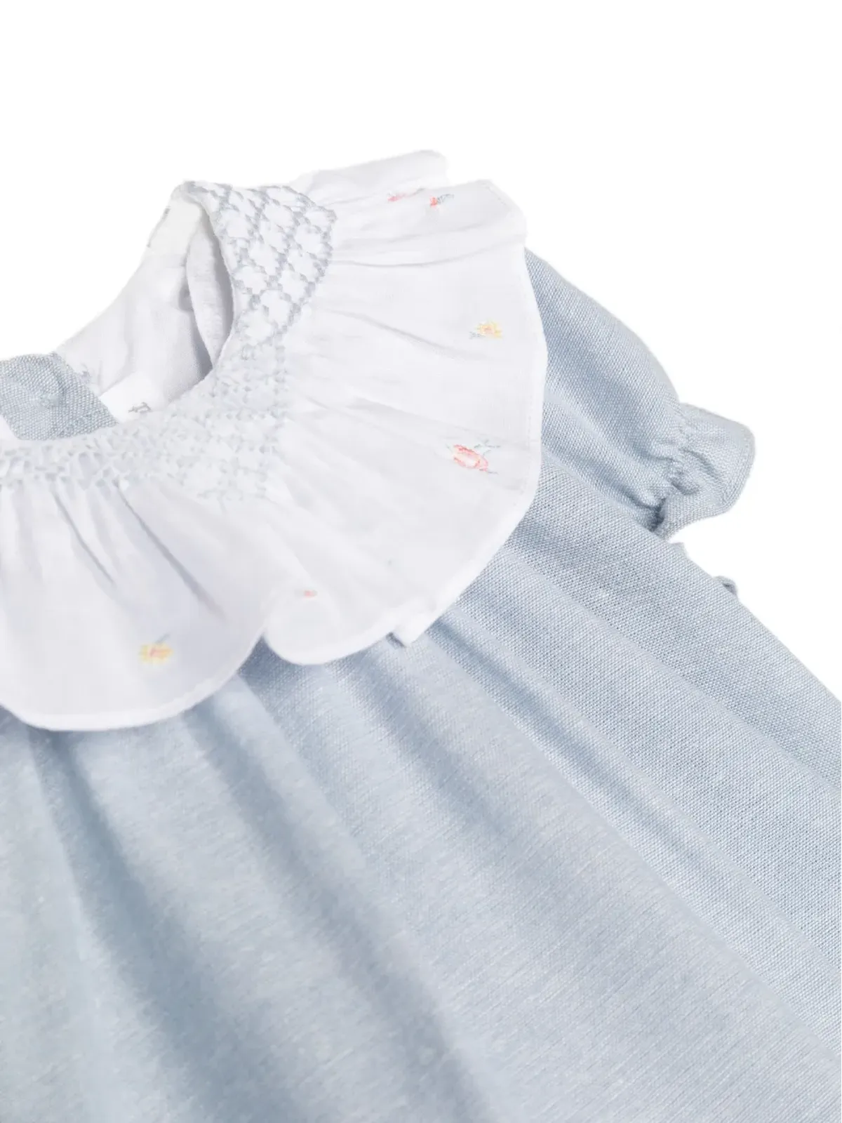 Tartine Et Chocolat embroidered-collar cotton dress - Blue - 画像3