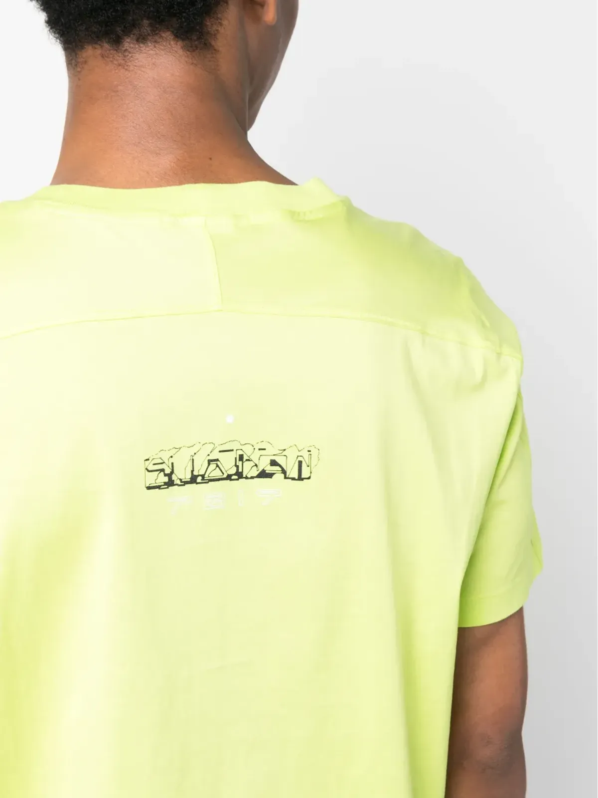 Stone Island Shadow Project ロゴプリント コットン Tシャツ - 画像5