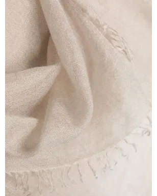 Faliero Sarti フリンジ付きカシミヤシルク混紡スカーフ - サムネイル3