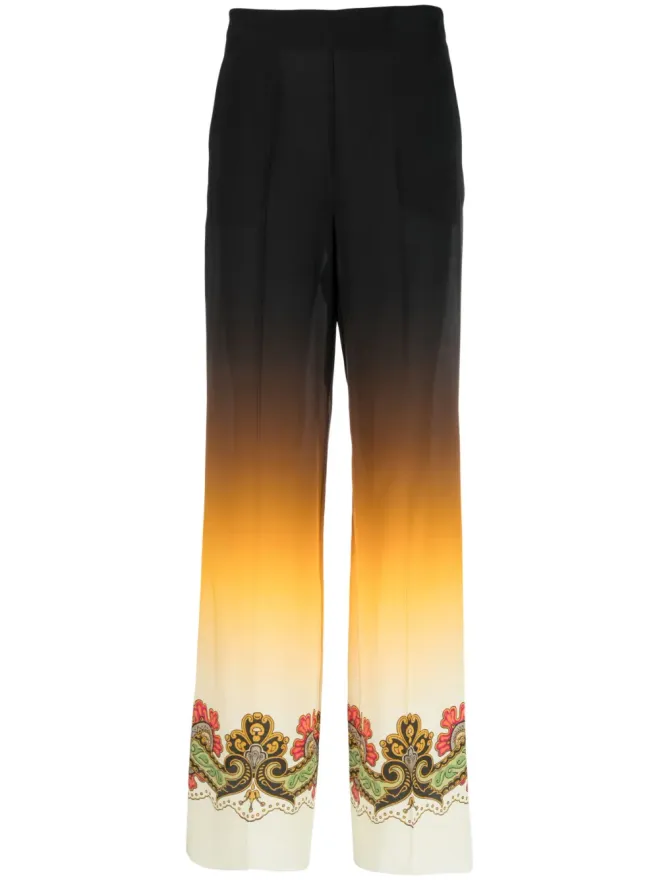 ETRO ETRO グラフィックプリント・ストレートパンツの商品画像