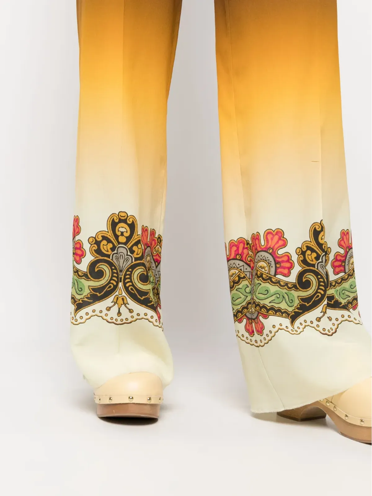 ETRO グラフィックプリント・ストレートパンツ - 画像5