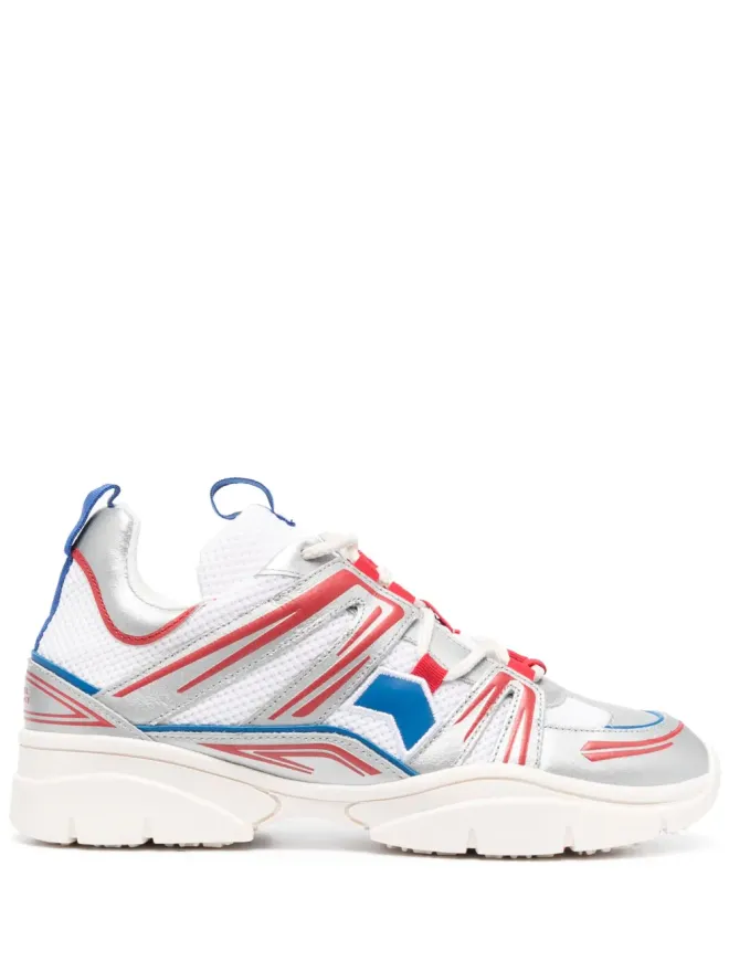 Isabel Marant ISABEL MARANT Kindsay panelled sneakers - Whiteの商品画像