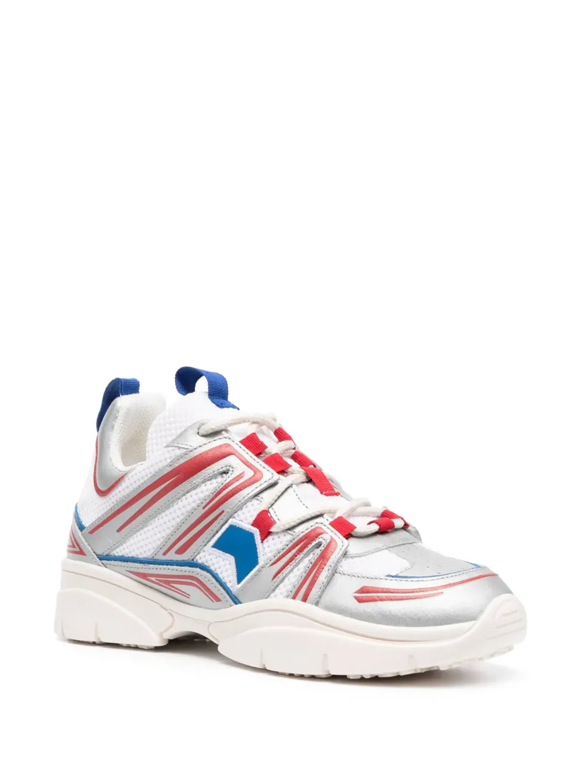 ISABEL MARANT Kindsay panelled sneakers - White - 画像2