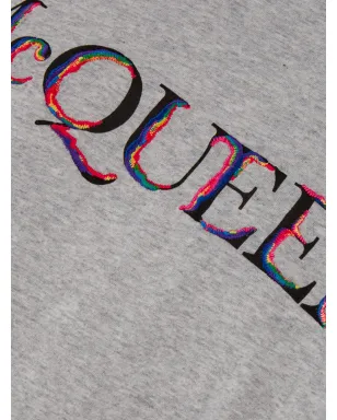 Alexander McQueen ロゴ刺繍コットンTシャツ - サムネイル3
