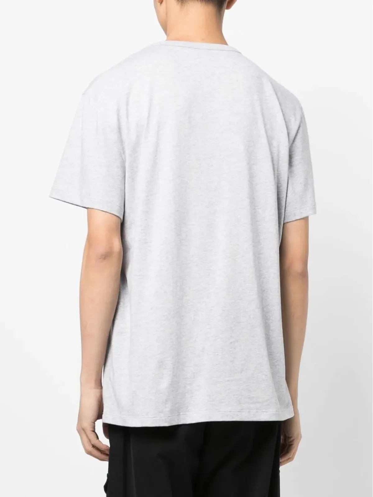 Alexander McQueen ロゴ刺繍コットンTシャツ - 画像4