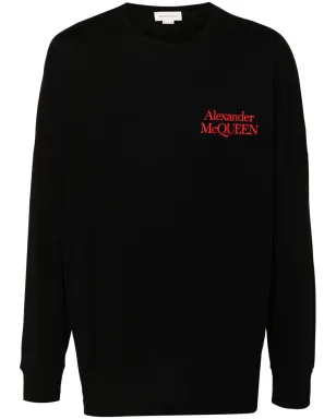 Alexander McQueen ロゴプリント Tシャツ ブラック - サムネイル1