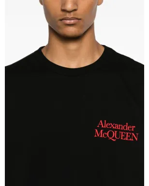 Alexander McQueen ロゴプリント Tシャツ ブラック - サムネイル5