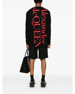 Alexander McQueen ロゴプリント Tシャツ ブラック - サムネイル2