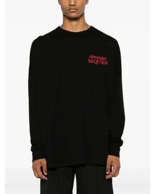 Alexander McQueen ロゴプリント Tシャツ ブラック - サムネイル3