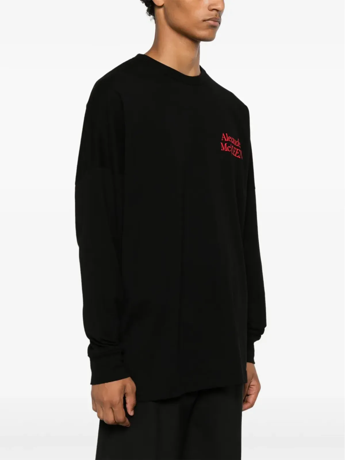 Alexander McQueen ロゴプリント Tシャツ ブラック - 画像4