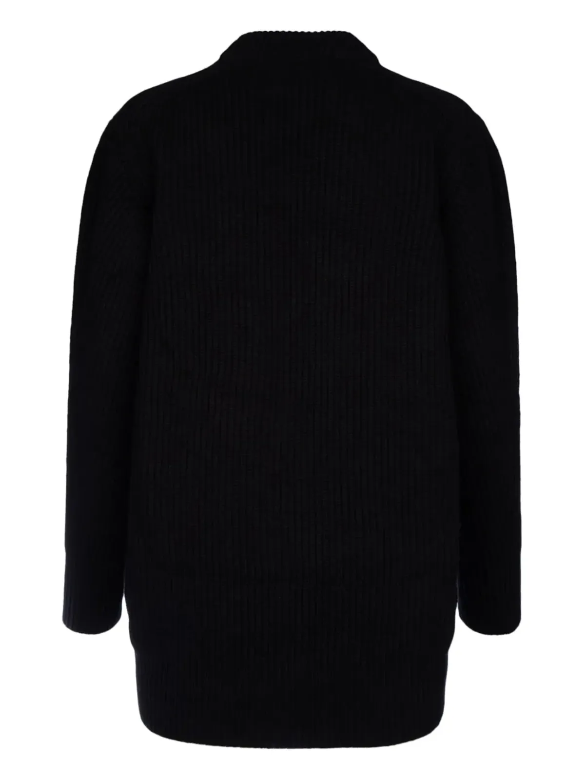 Alexander McQueen オーキッド柄インターシャ ウールセーター - ブラック - 画像2
