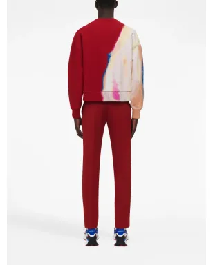 Alexander McQueen ルミナスフラワー ジャカード ジャンパー - レッド - サムネイル4