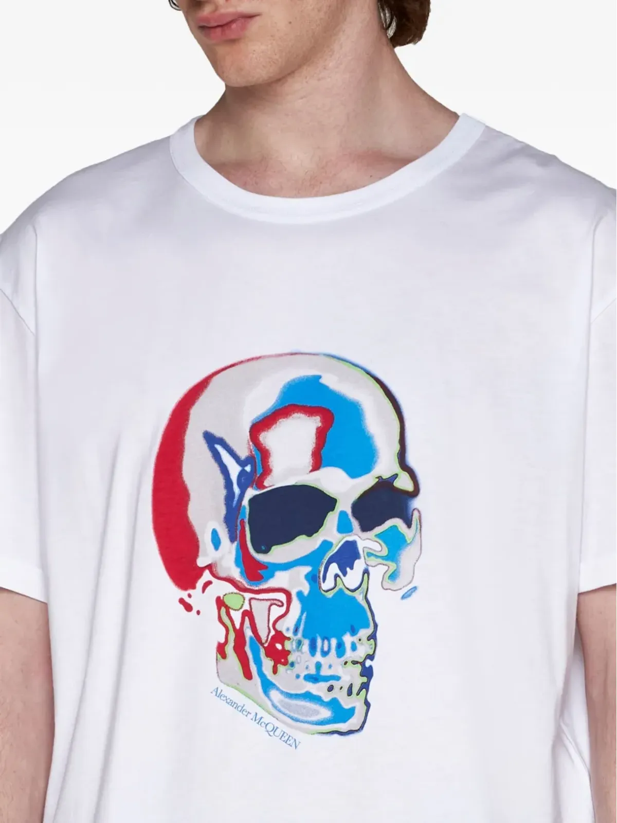 Alexander McQueen ソラライズド スカルプリント Tシャツ - 画像5