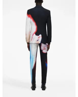 Alexander McQueen ソラライズド・フラワー シングルブレスト ブレザー - サムネイル4