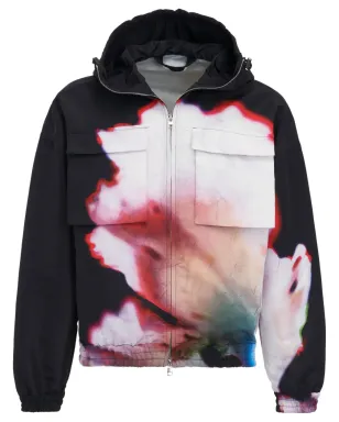 Alexander McQueen ソラライズド・フラワー フード付きジャケット - サムネイル1