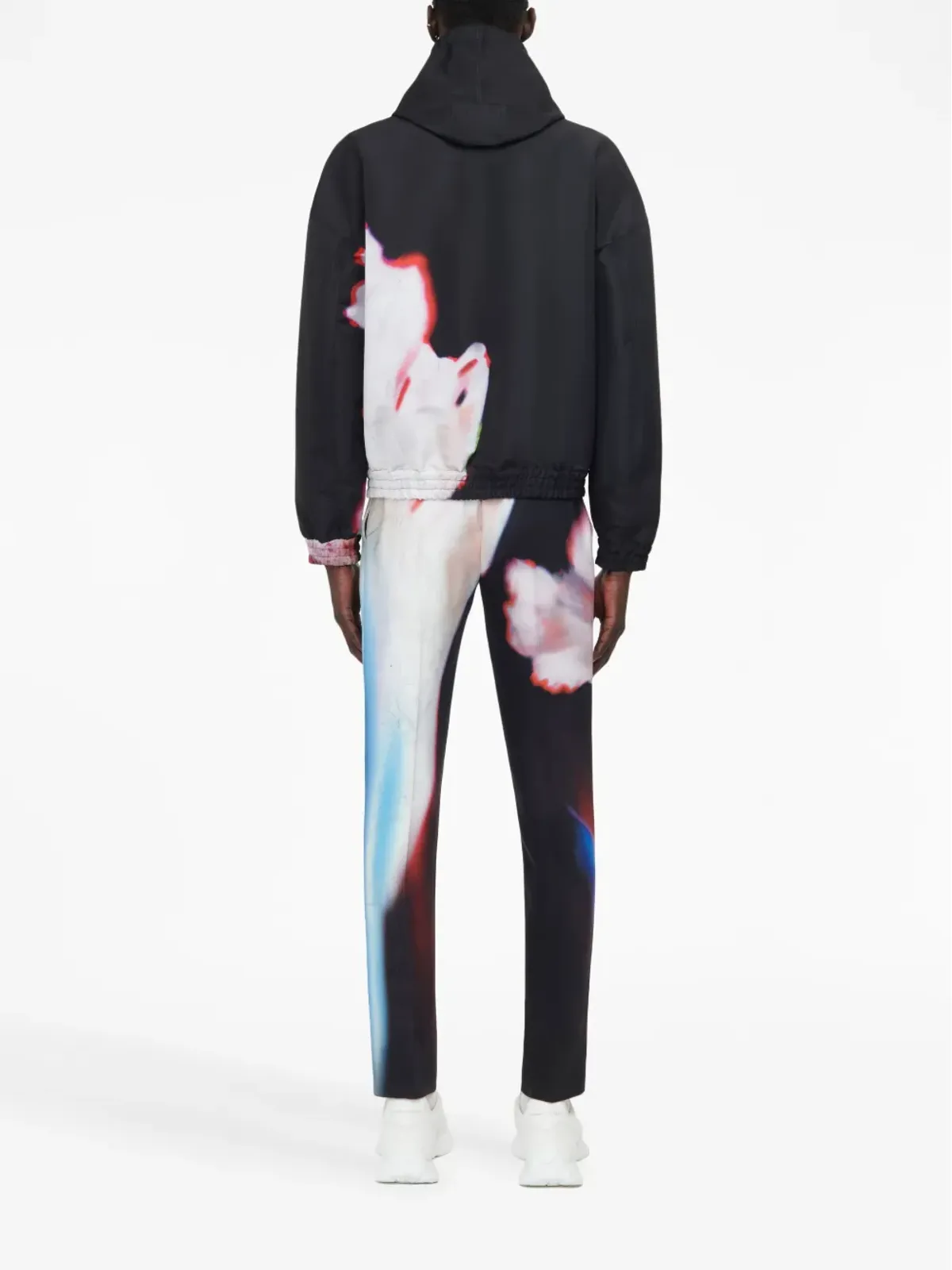 Alexander McQueen ソラライズド・フラワー フード付きジャケット - 画像4