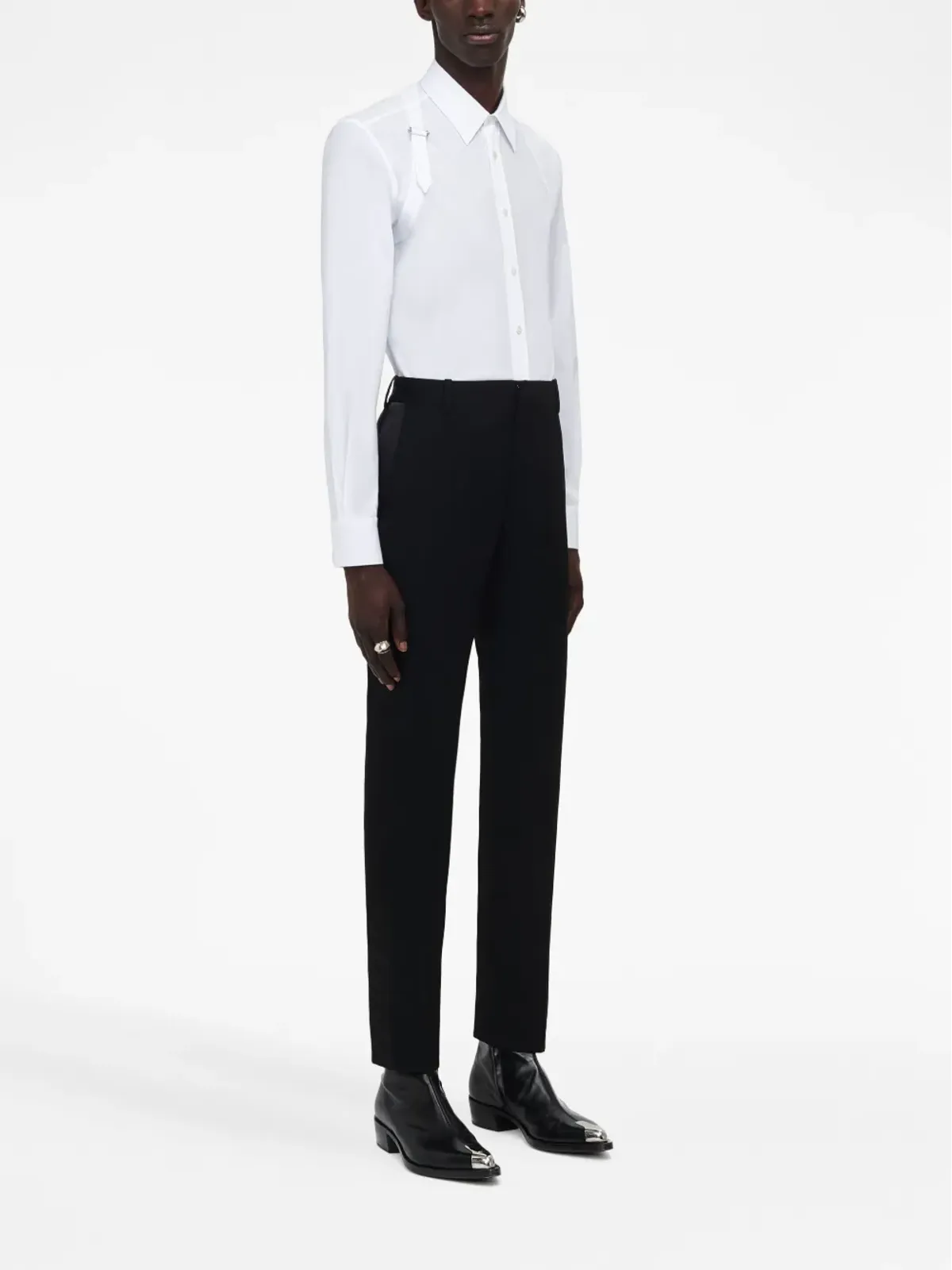 Alexander McQueen tailored tapered trousers - Black - 画像3