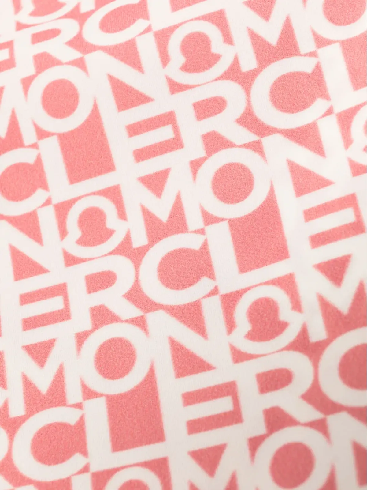 Moncler ロゴプリント スクープバック水着 - ピンク - 画像3