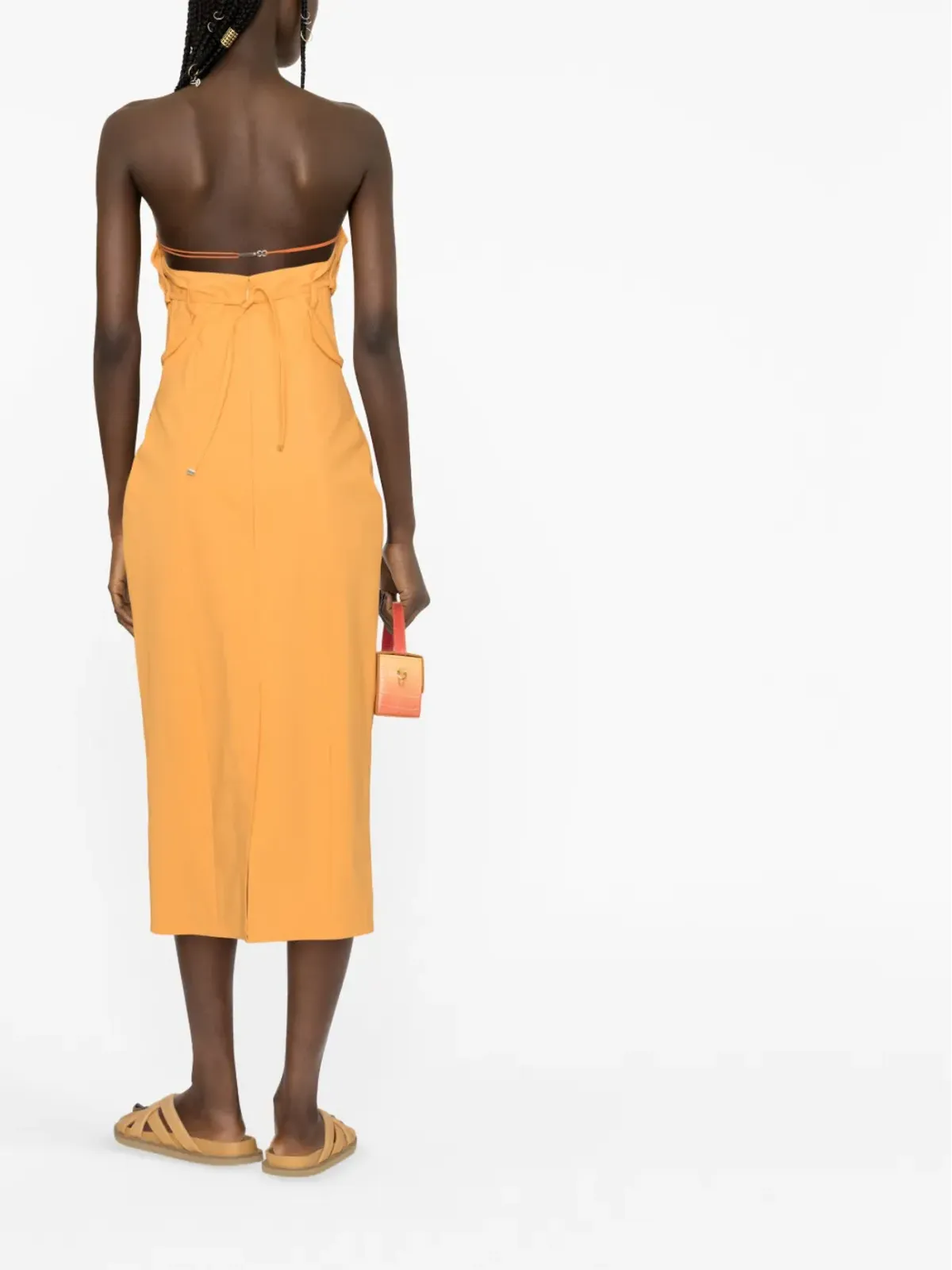 Jacquemus ストラップディテール付きノースリーブドレス - 画像3