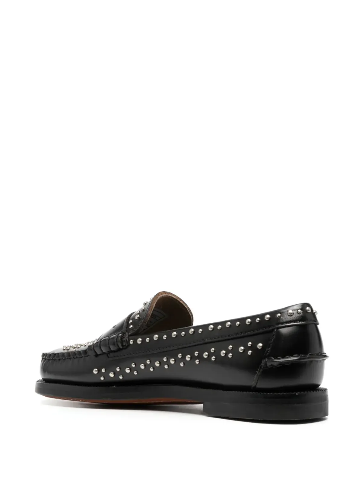 Sebago stud-embellished leather loafers - Black - 画像3