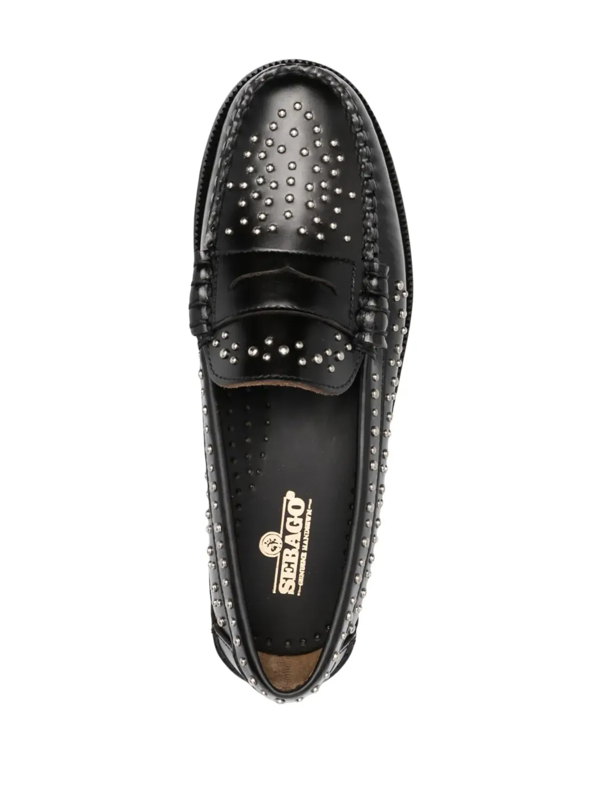 Sebago stud-embellished leather loafers - Black - 画像4