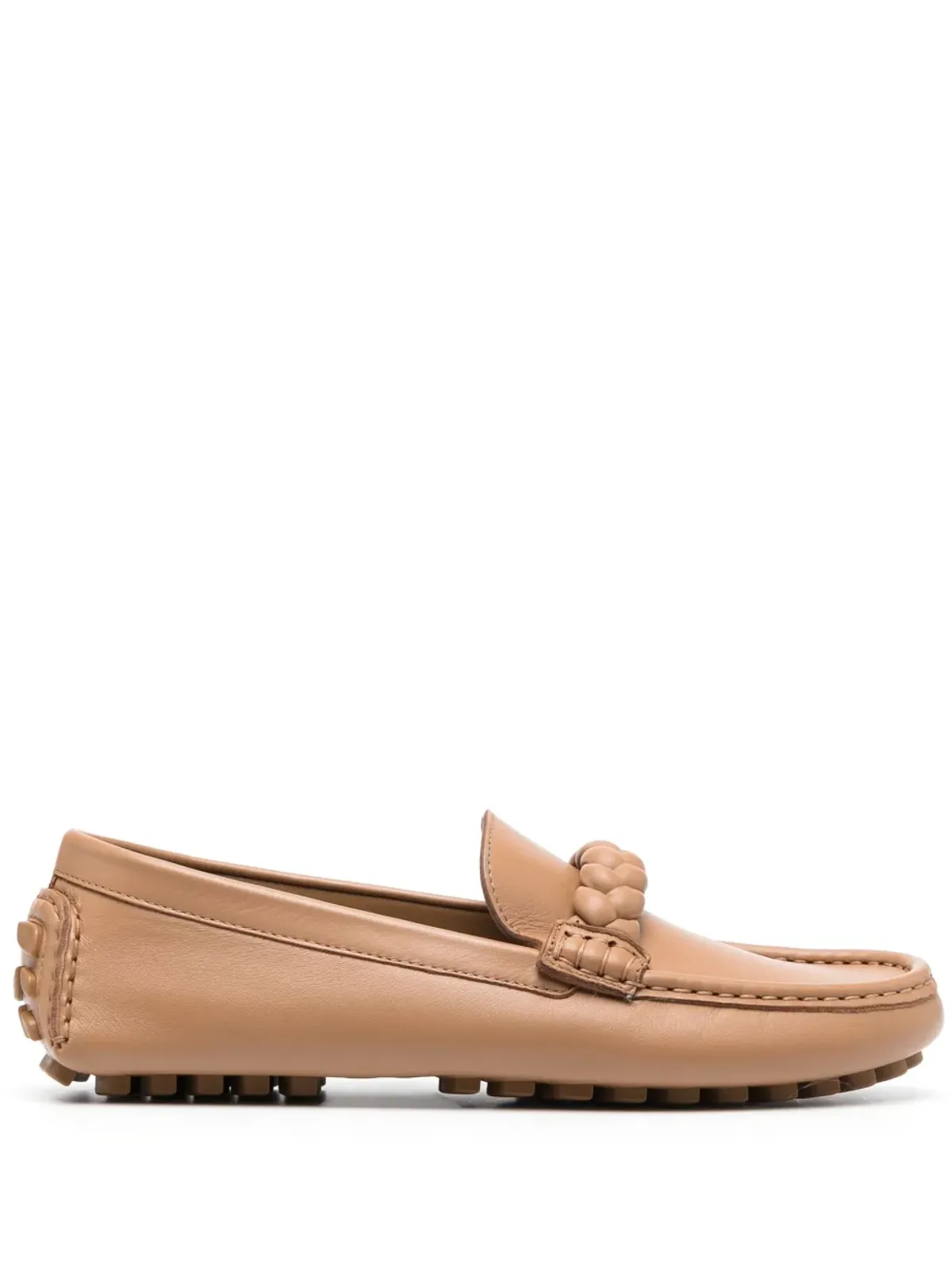 Gianvito Rossi モンツァ レザー ローファー（ブラウン） - 画像1