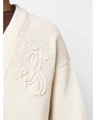 Jil Sander 刺繍ロゴ入りコットンカーディガン - サムネイル5