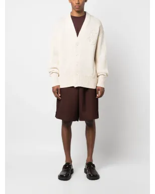 Jil Sander 刺繍ロゴ入りコットンカーディガン - サムネイル2