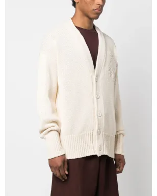 Jil Sander 刺繍ロゴ入りコットンカーディガン - サムネイル3