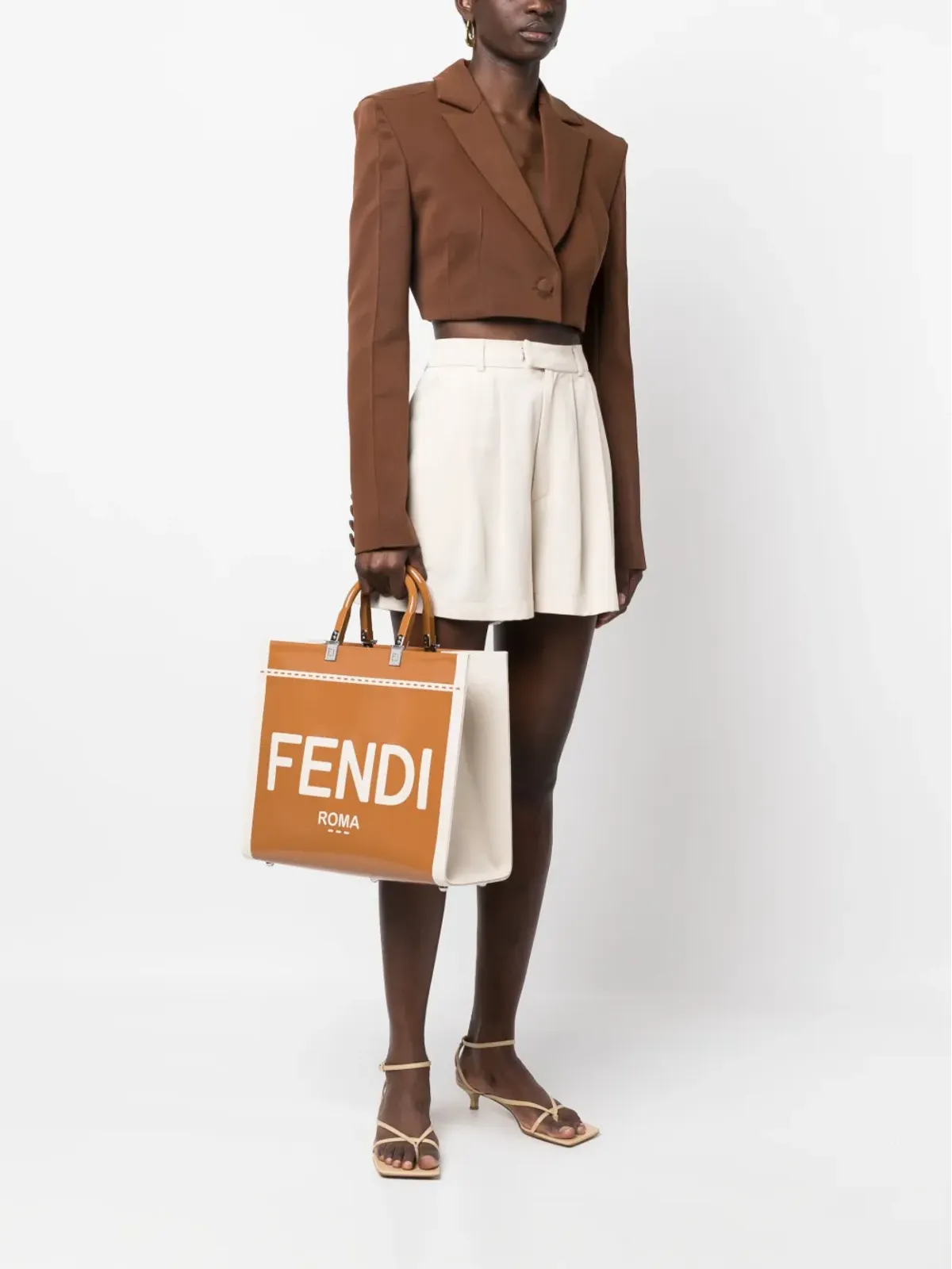 FENDI ロゴプリント トートバッグ - 画像2