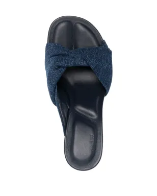Jacquemus Les mules Bagnu sandals - Blue - サムネイル4