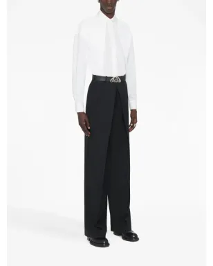 Alexander McQueen mid-rise straight-leg trousers - Black - サムネイル3
