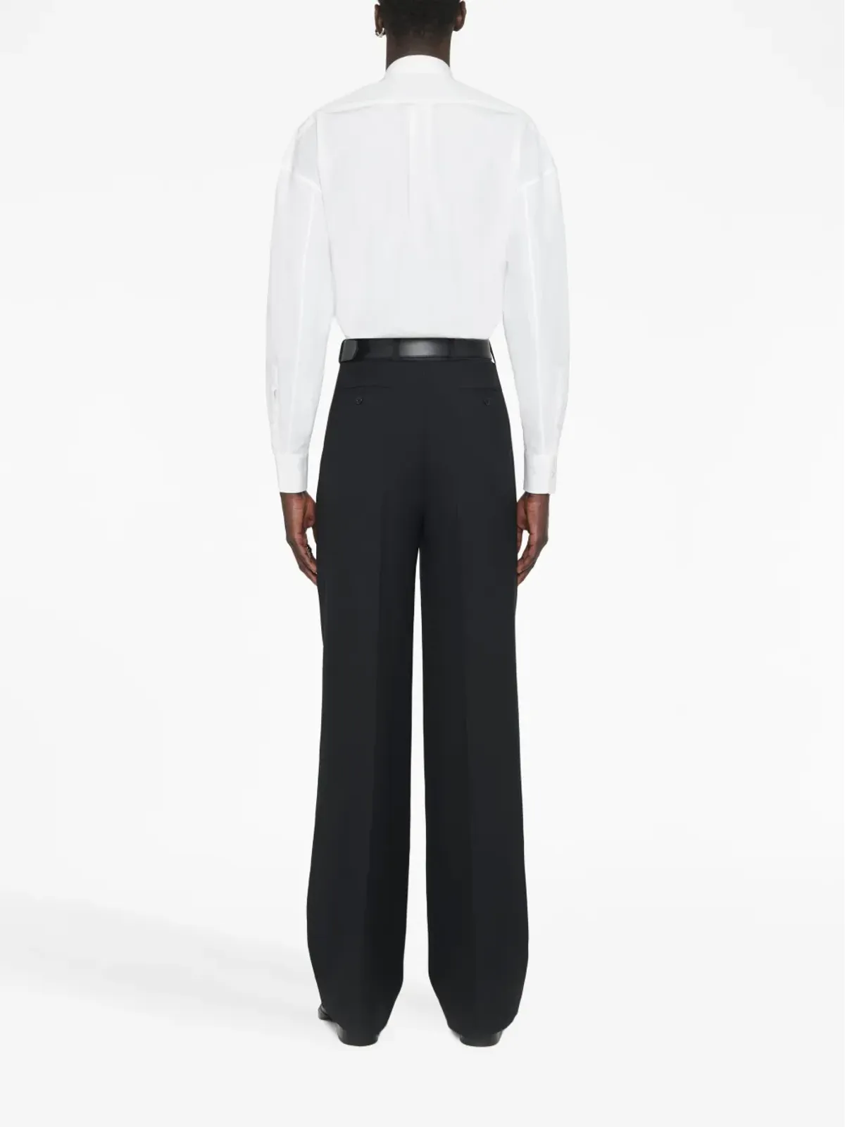Alexander McQueen mid-rise straight-leg trousers - Black - 画像4