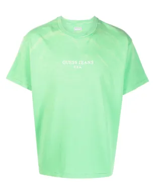 GUESS USA ロゴプリント半袖コットンTシャツ - サムネイル1