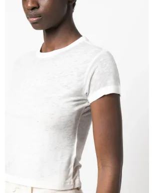 GUESS USA ロゴプリント クロップドTシャツ - White - サムネイル5
