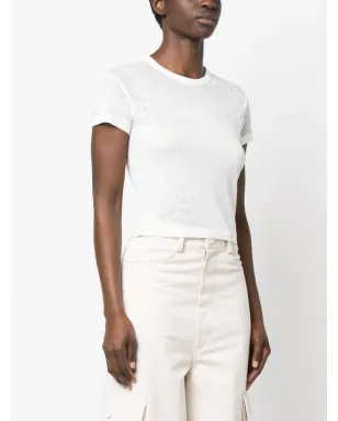 GUESS USA ロゴプリント クロップドTシャツ - White - サムネイル3