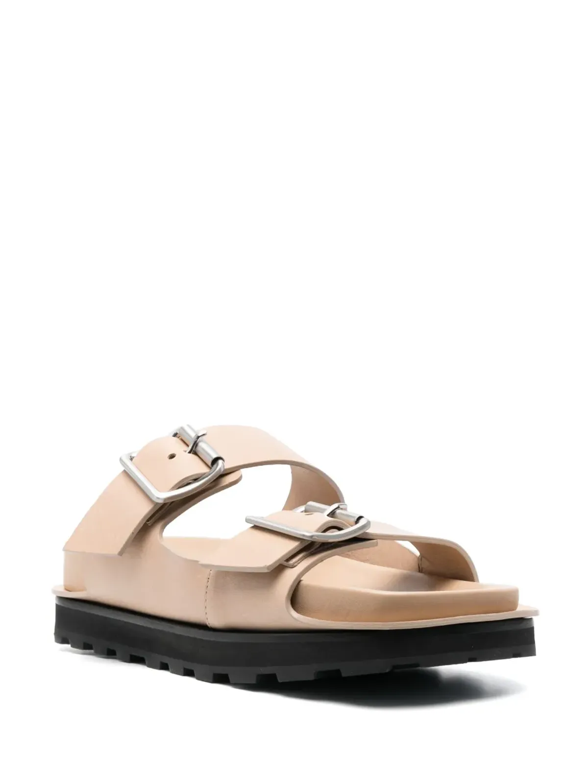 Jil Sander ダブルバックルストラップサンダル - 画像2