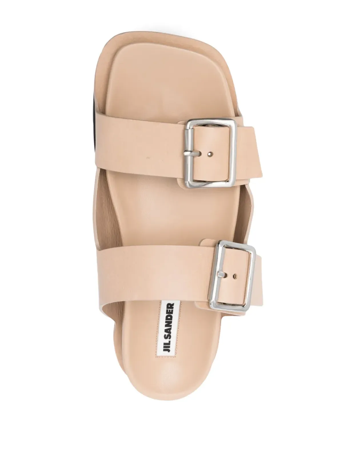 Jil Sander ダブルバックルストラップサンダル - 画像4