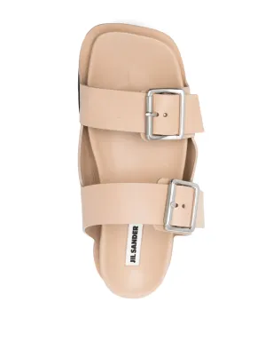 Jil Sander ダブルバックルストラップサンダル - サムネイル4