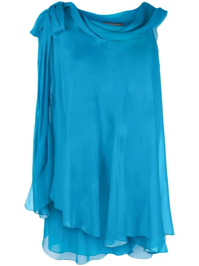 Alberta Ferretti Alberta Ferretti セミシアー アシンメトリーブラウスの商品画像
